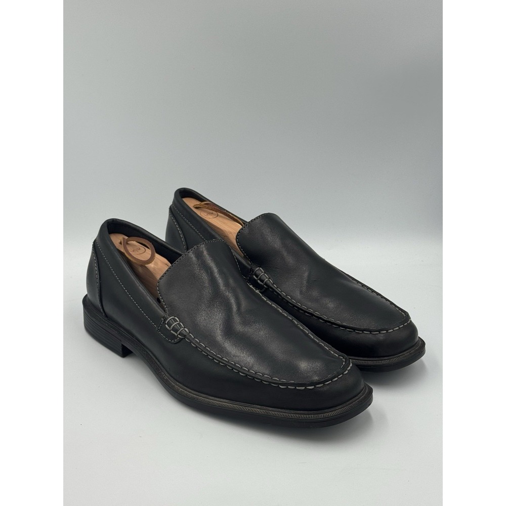 Rockport Men's Black Leather Loafers Slip On Dress Shoes Comfort Size 12M